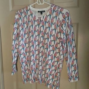 Cable & Gauge Womens L Parrot Sweater